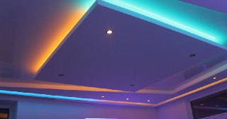 Натяжной потолок с подсветкой Находка, цена от 2104 руб.